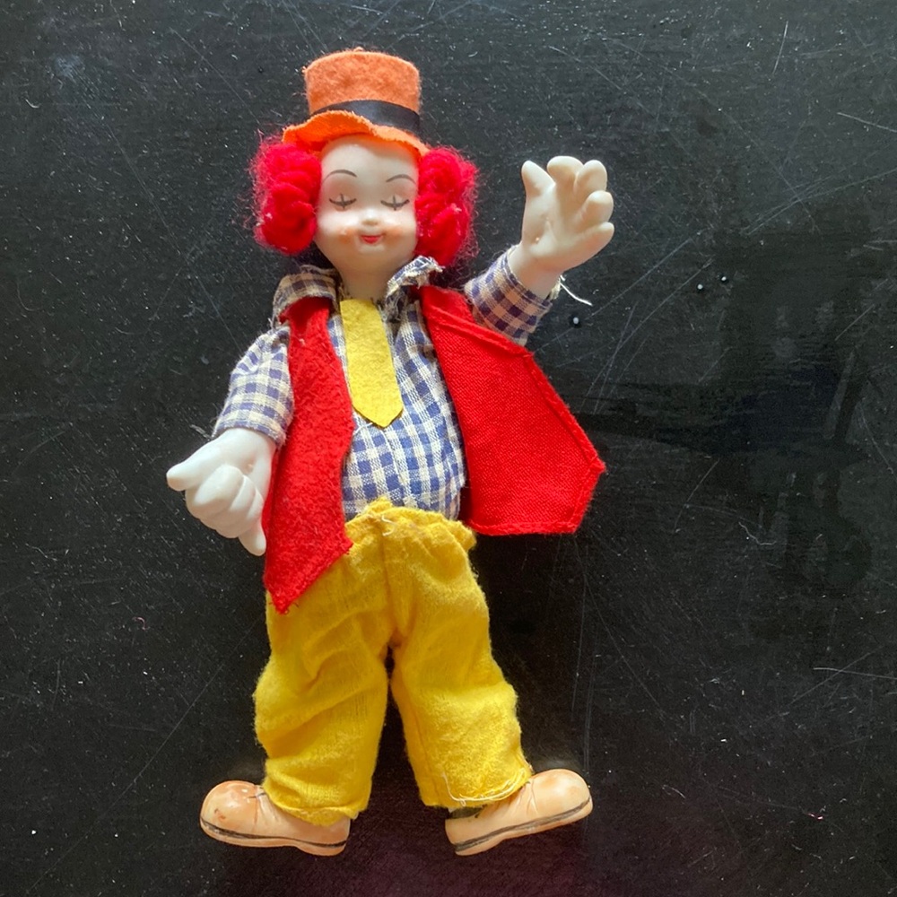 porcelain clown doll vintage